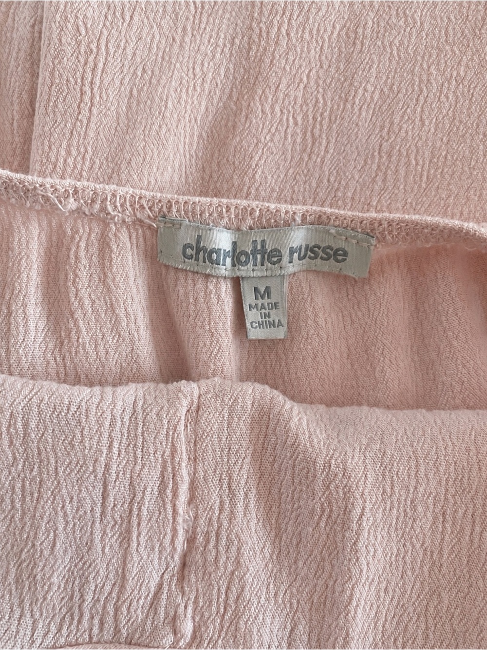 Charlotte Russe Blush Pink Lace Maxi Dress Boho Romantic Medium - Picture 6 of 8